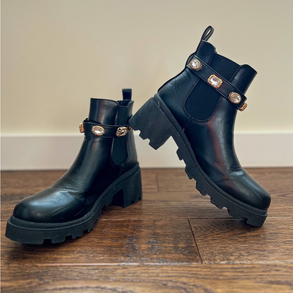 Combat Boots with bling